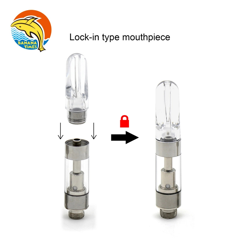 American Germany EU Wholesale/Supplier 0.5ml 1ml Empty Vaporizer Pen 510 Thread Vape Cartridge 510 Atomizer Pctg Tank H4 Hhc Oil Lead Free Vape Cartridge