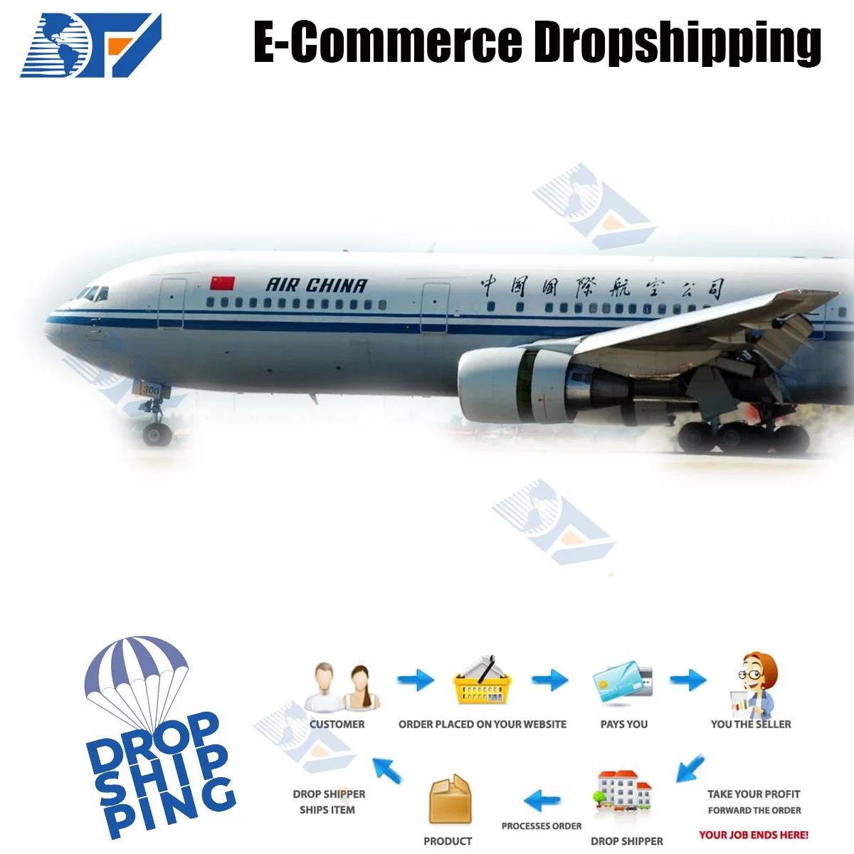 Top 10 Dropship Freight Forwarders Comercio Logística transfronteriza DDP FedEx Tarifa de carga Express DHL Shopify Dropshipping Agent to USA