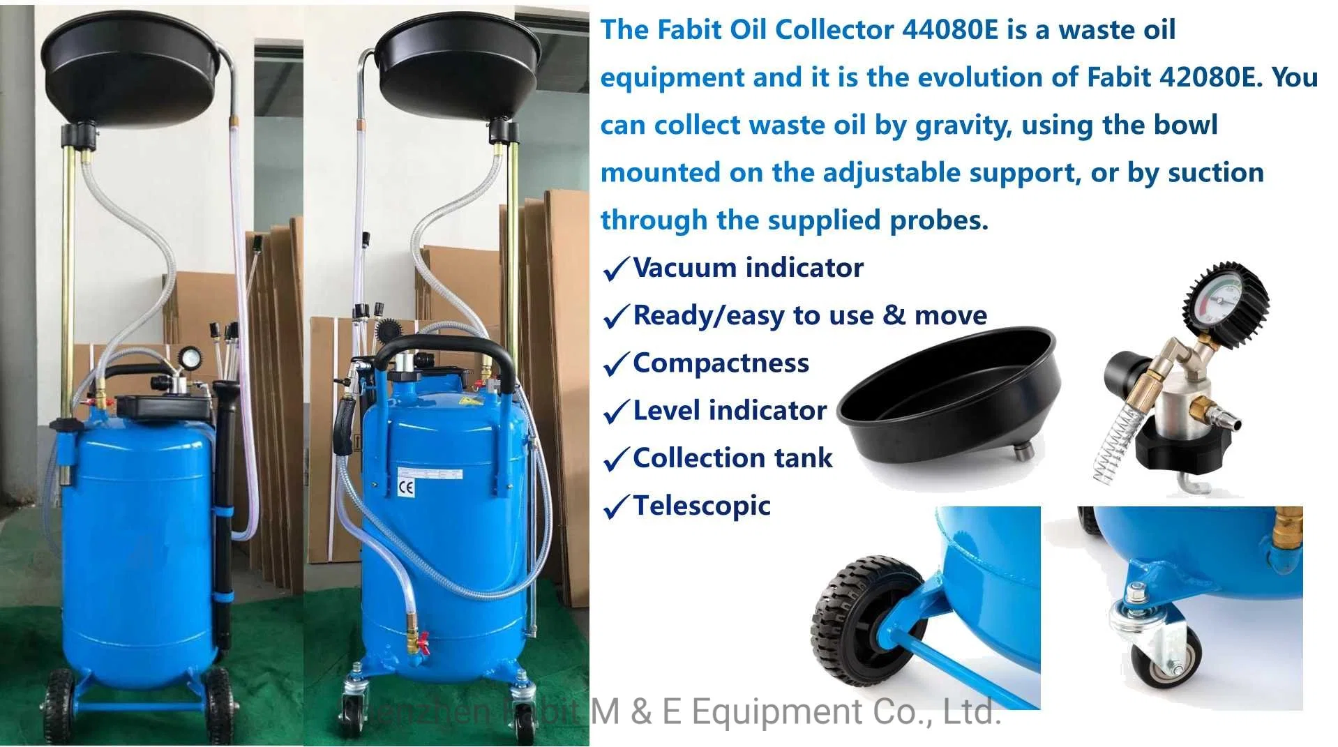 Fabit Waste Oil Suction and Gravity Oil Collector Oil Extractor for Car Lift