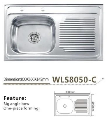 Lavabo salle de bain moderne Prix du bassin du Cabinet du dissipateur de WLS8050