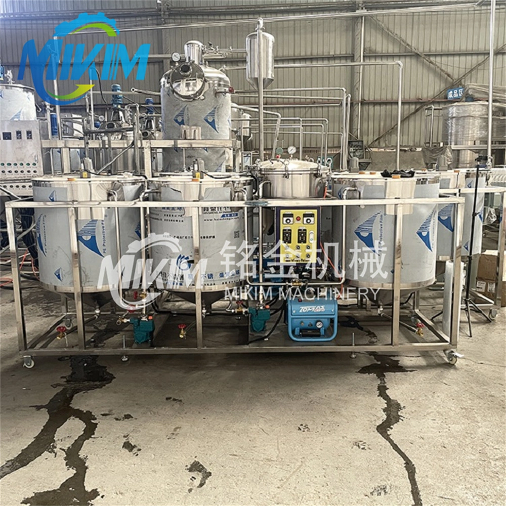 Máquina de Refinería de aceite físico máquina automática de Refinación de aceite de semilla de algodón Tubería de producción de fabricación del filtro de prensado de aceite