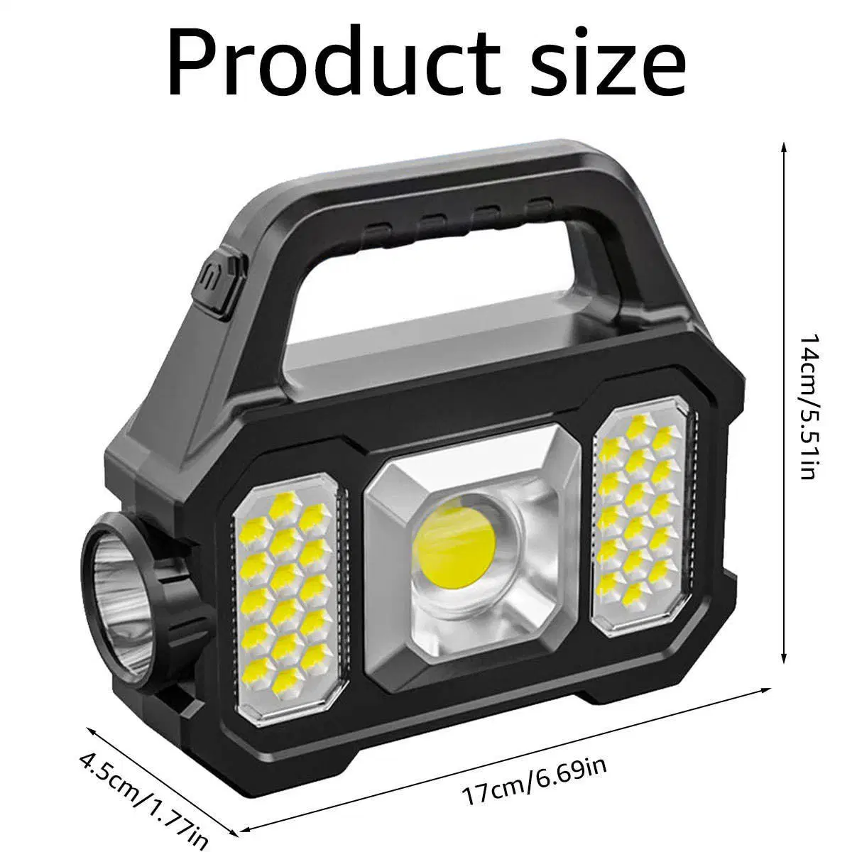 Projecteurs multifonctions rechargeables USB projecteur LED COB super lumineux pour Camping pêche