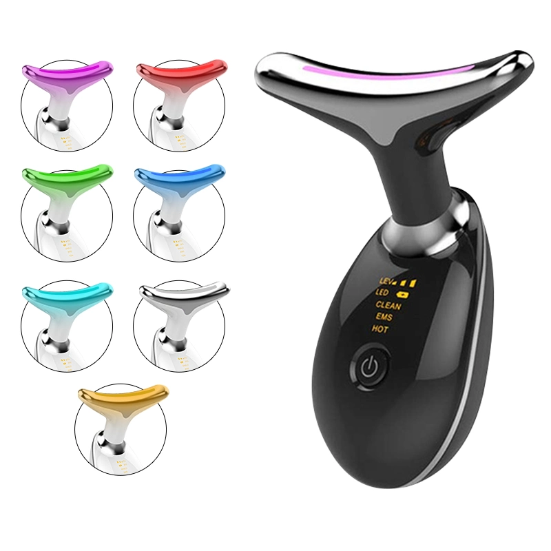 Home Use Face & Neck Vibration Neck Face Lifting Massager Beauty Device