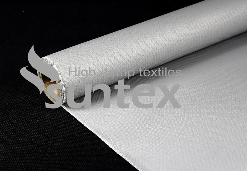 Suntex Fireproof Silicone Coated Fiberglass Fabric Colored Fiberglass Cloth for Thermal Insulation Barriers, Heat Shield