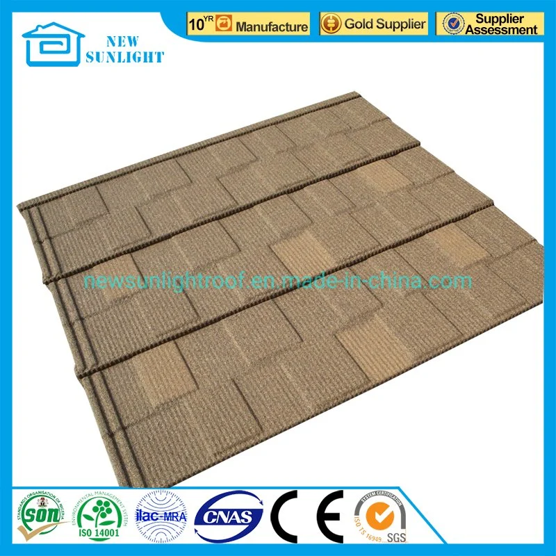 Hot Sale in Kenya Nigeria Ghana Stone Coated Steel Roofing Tiles Metal