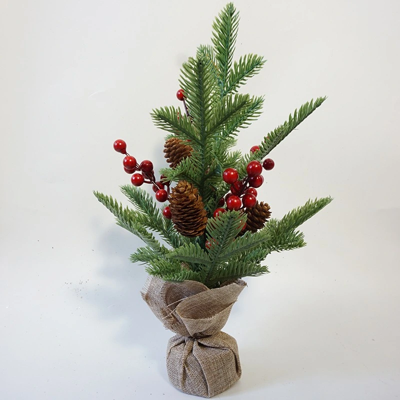 40 cm Mini simulierter Weihnachtsbaum für Haushalt Tischdeko