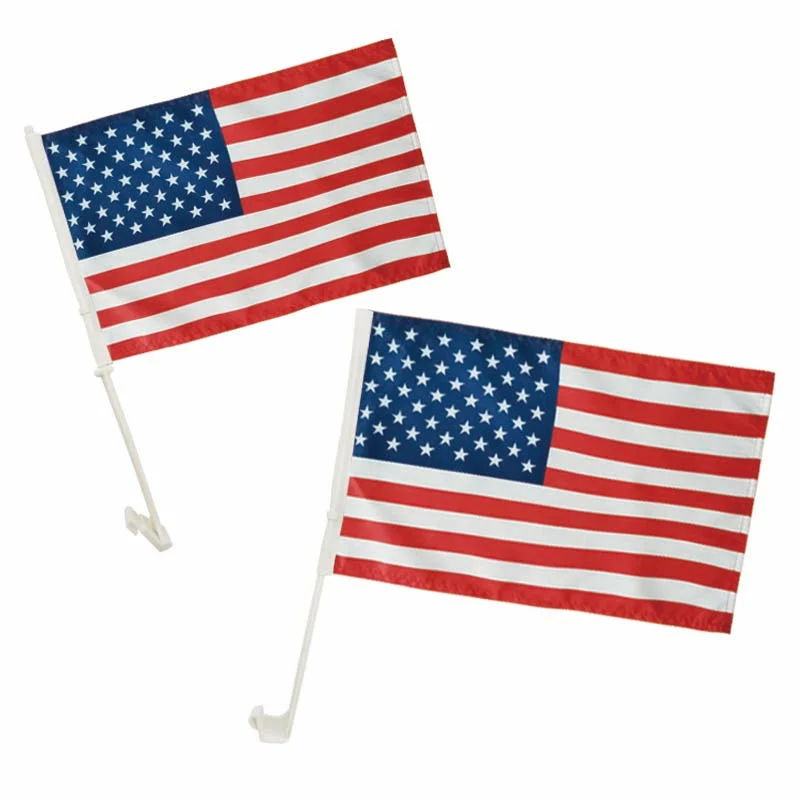 Custom Car Window Flag National Car Flag Polyester Small Flag Advertising Display for Car Window Car Flags