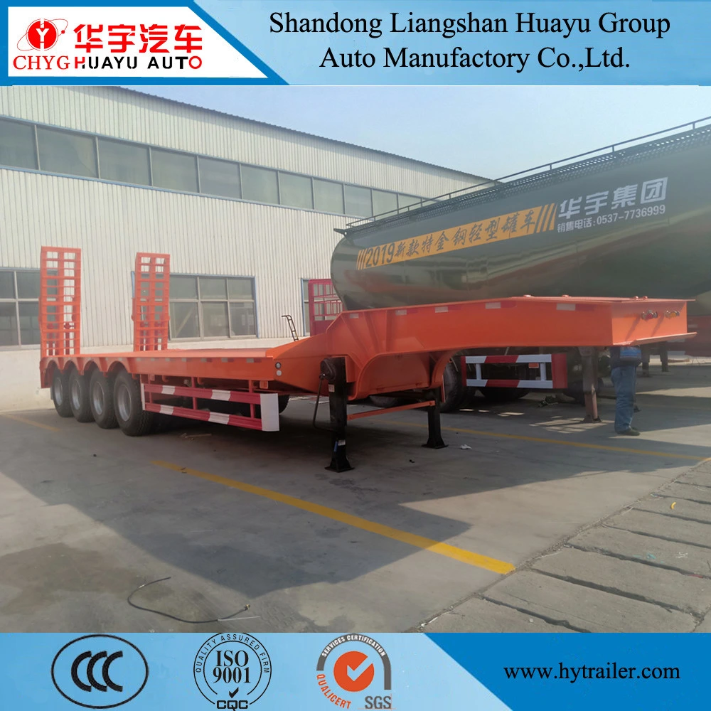 Eje 3/4 Heavy Duty Lowbed Lowboy semirremolque Trailer