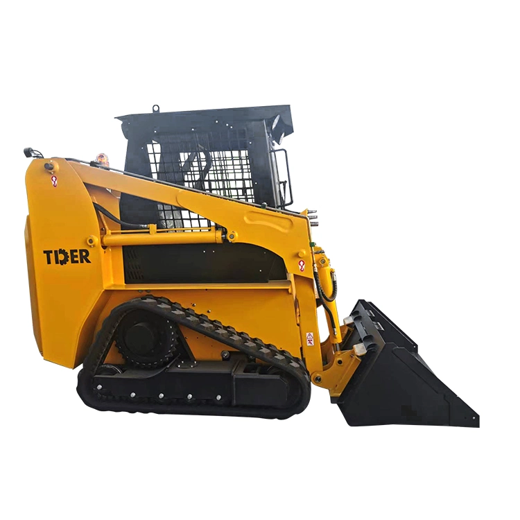 2023 Tder Mini Crawler Skid Steer Loader Diesel 45kw 55 Kw 65 HP 75HP 700kg 850kg Cheap Mini Skid Steer Loader with EPA Engine