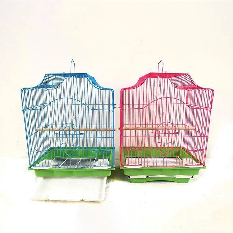 Tc4303-a Wholesale/Supplier Easy Detachable Non-Toxic Hanging Double Feeder Metal Bird Cage