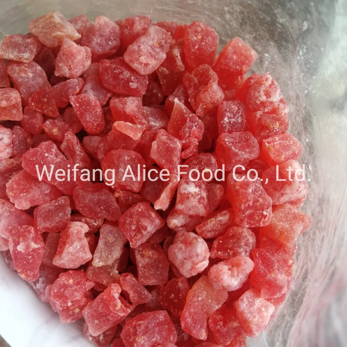 Dried Fruits Made in China Dried Strawberry Dice Fruit Dried Strawberry Dice