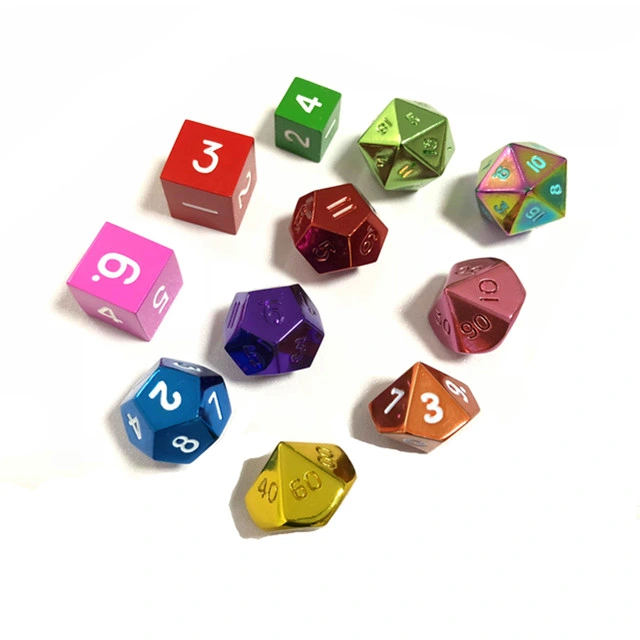 Hot Trpg Dungeons & Dragons Double Color Yun Color Series 7 Dice Set