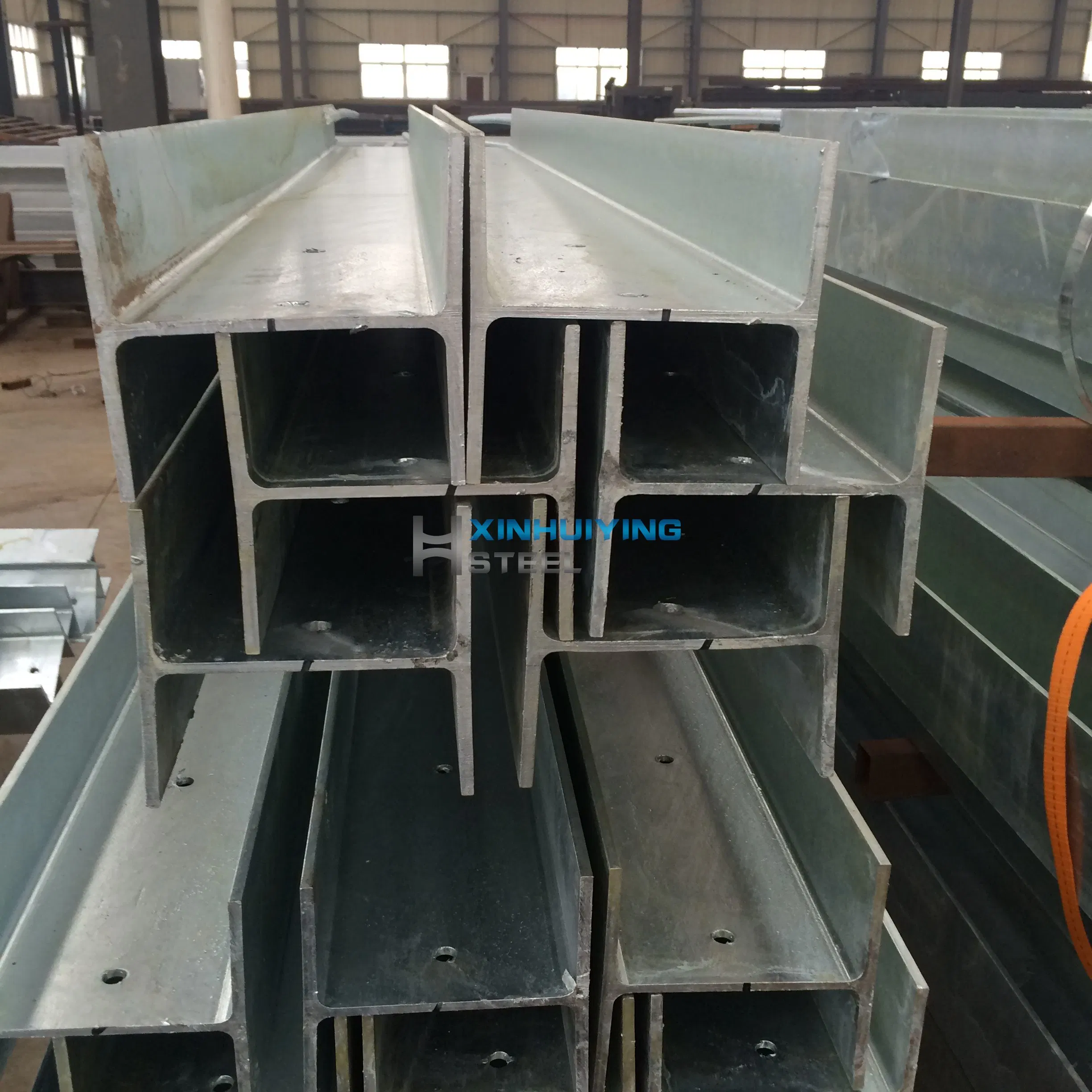 High quality/High cost performance  Hot DIP Standard Galvanized H Beam Sizes Price Per Kg Galvanized Steel Beams Structural Iron Metal I Beam