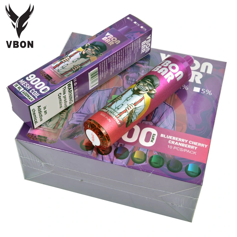 Wholesale/Supplier I Disposable/Chargeable Vape Vbon Bar 600 4000 5000 8000 9000 10000 12000 15000 Puffs 0%/2%/5% Nicotine Lux Alibaba Puff Distributors Bars