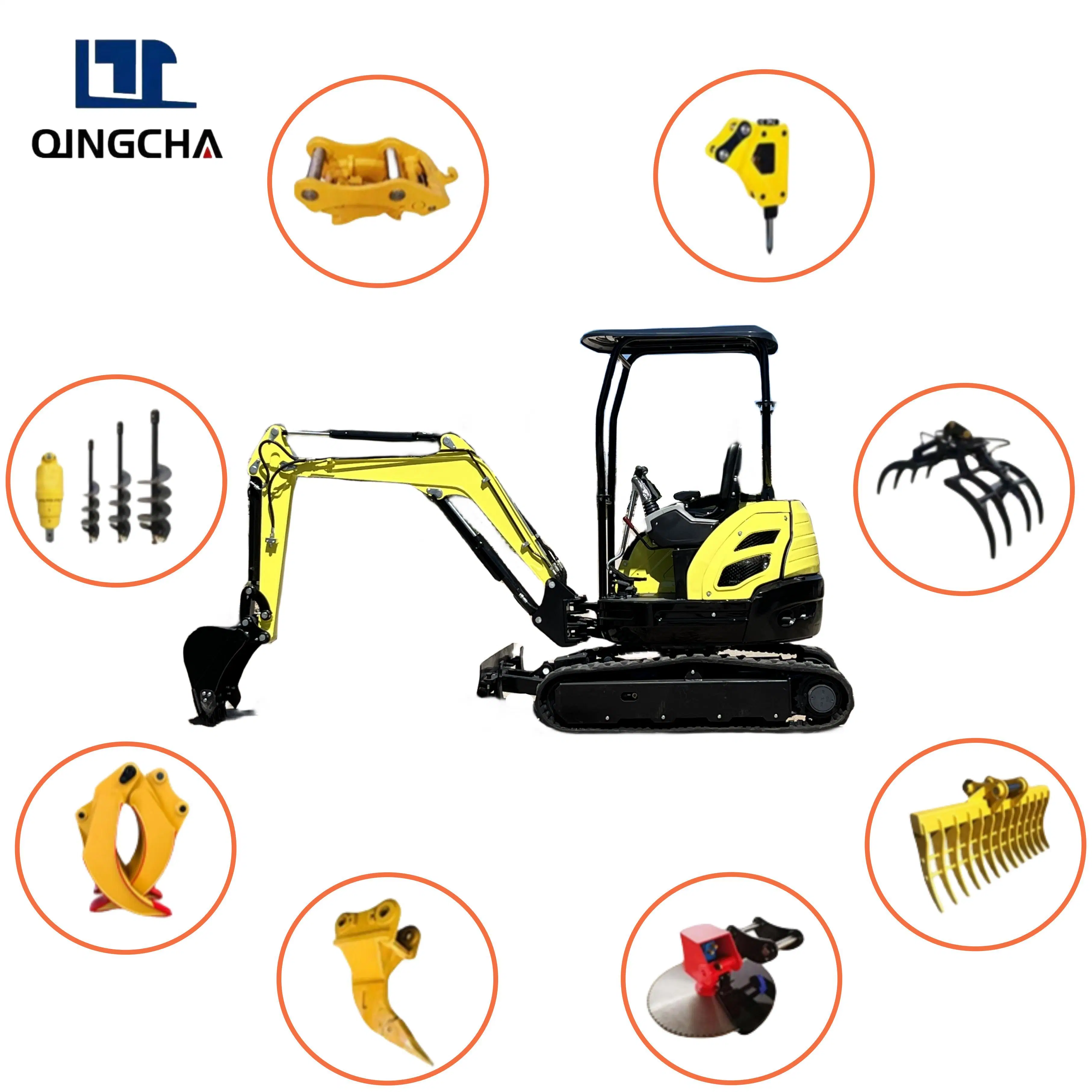 Best Selling 3.0ton Crawler Small Digger Hydraulic Kubotamini Mini Track Excavator Price