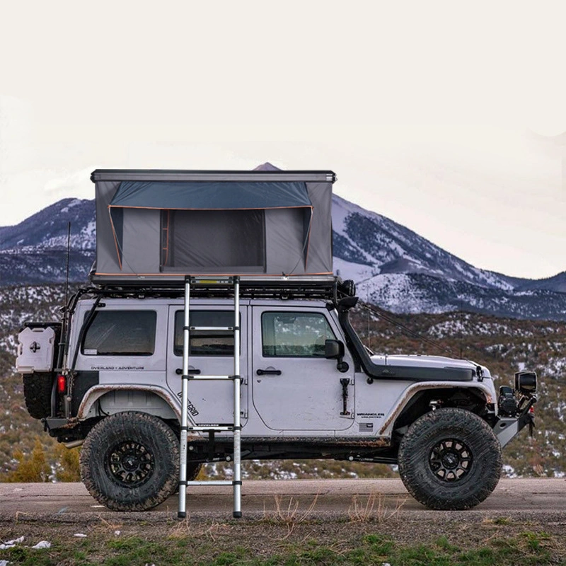 Camping carpa en la terraza al aire libre carretilla aluminio fácil de abrir pop-up SUV Abrir Hard Shell Roof Top Car carpa en la azotea