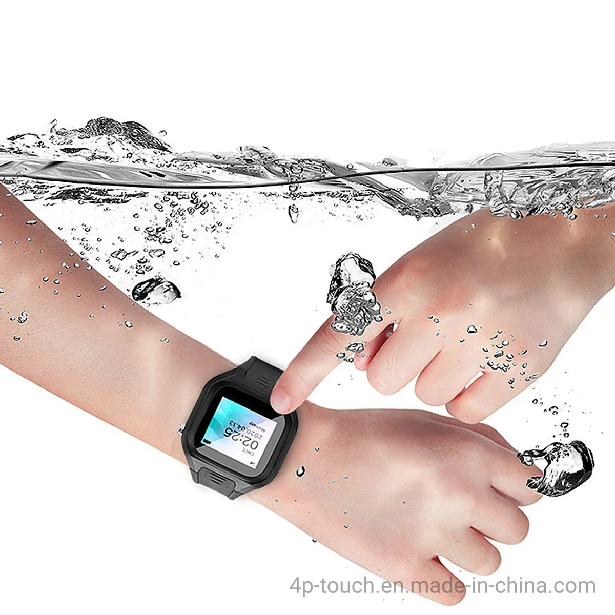 Resistente al agua IP67 4G de la frecuencia cardíaca GPS Tracker Tamper-Proof Detección Ver Sensor de temperatura corporal con T30