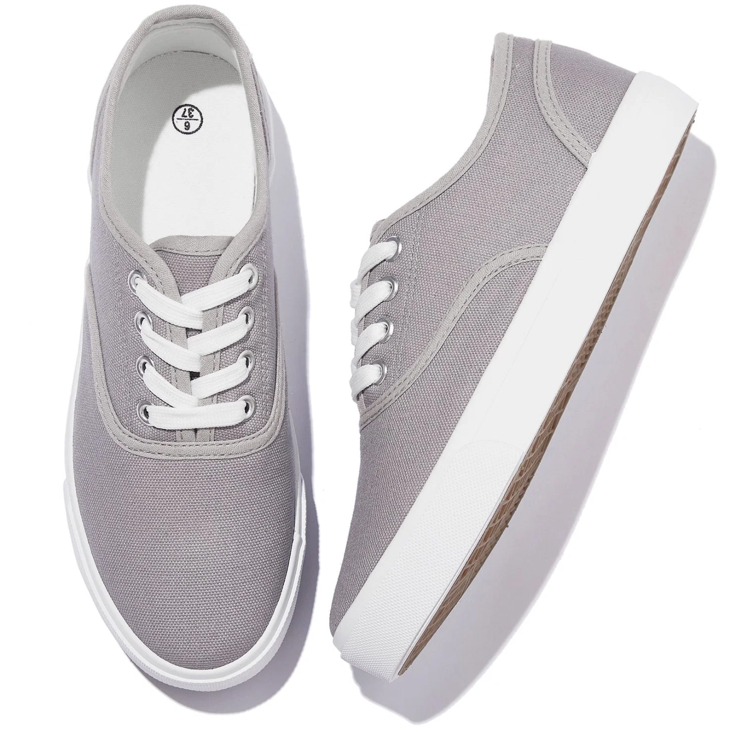 Grey Outdoor Walking Casual Shoes Casual Fashion Canvas Shoes