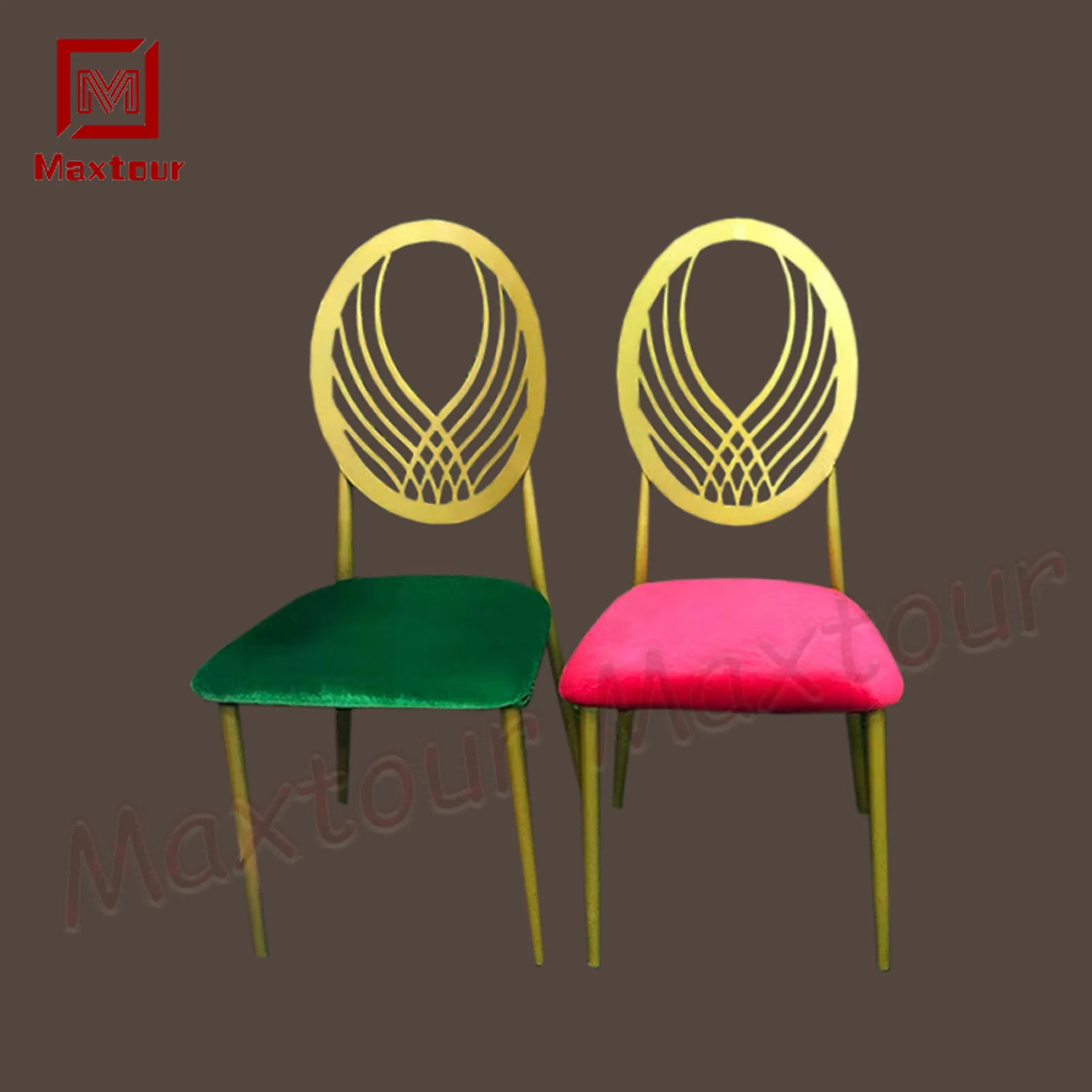 Garden Metal Event Chairs Unique Design Meeting Dining Chairs for Home Event