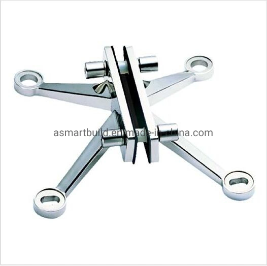 L200ra Series Stainless Steel Spider Fittings Glass Hardware with High Polish Surface Rib Connecting Claw