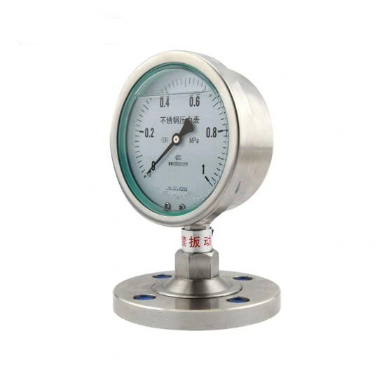 Hakin Diaphragm Seal Pressure Gauge with Flange Mc Thread Type Sanitary Flange Sterile Connection with Clamp Connection (Tri-Clamp)