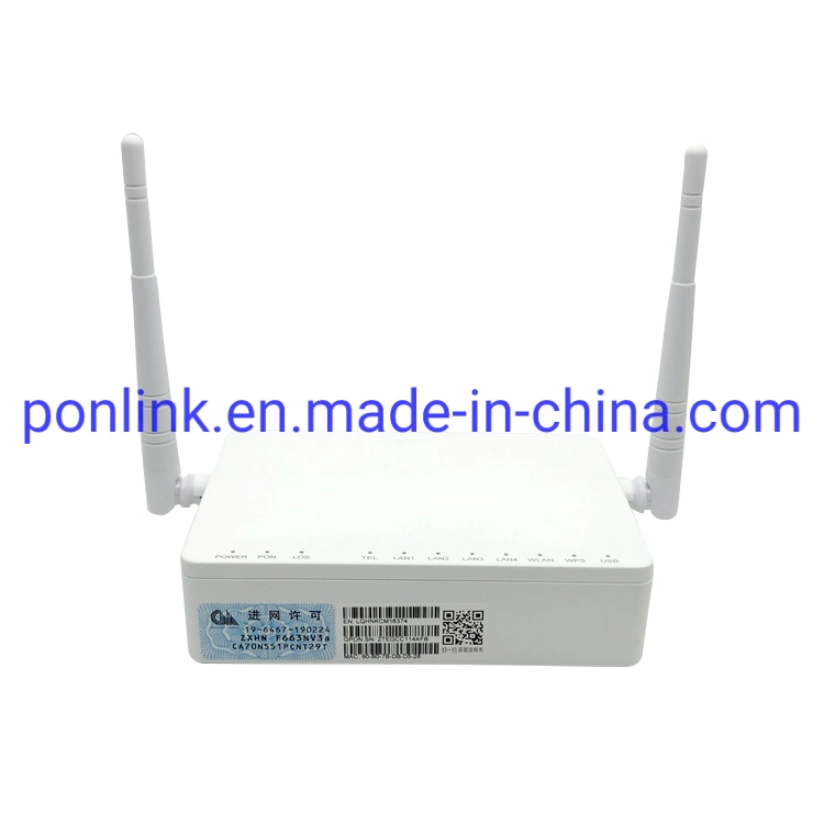 Modem FTTH Roteador 1GE 3Fe 1tel WiFi GPON ONU Antenne Externa ZTE F663nv3a F663