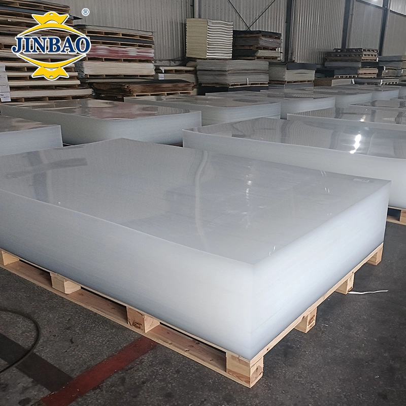 Jinbao Decorative Color 2050*3050 1mm 2mm 3mm 5mm 10mm Marble Raw Material PMMA Board UV Frosted Clear Transparent Perspex Acrylic Plastic Sheet Board