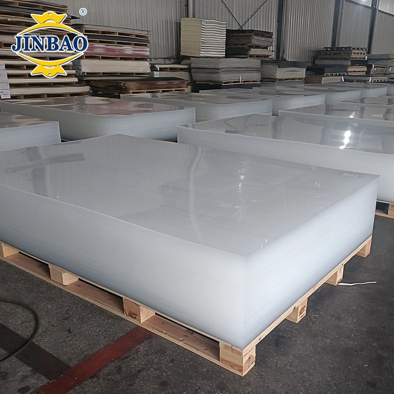 Jinbao Color Decorativo 2050*3050 1mm 2mm 3mm 5mm 10mm mármol Materia prima PMMA Board UV esmerilado transparente Perspex Acrílico Tablero de plástico