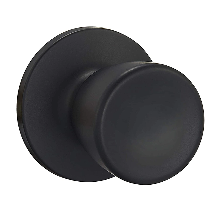 Matte Black Classic Entry Door Knob for Exterior Doors