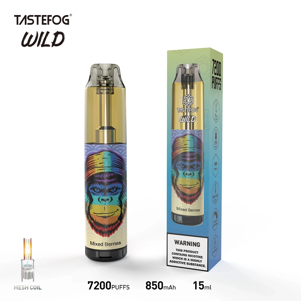 Tastefog Wild 7200 Puffs 2% desechable VAPE al por mayor cigarrillo electrónico