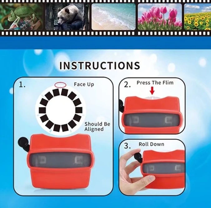 Custom Mini View Finder 3D View Masters Camera Digital 3D Stereo Viewmaster 3D Reel Viewfinder Focusing View