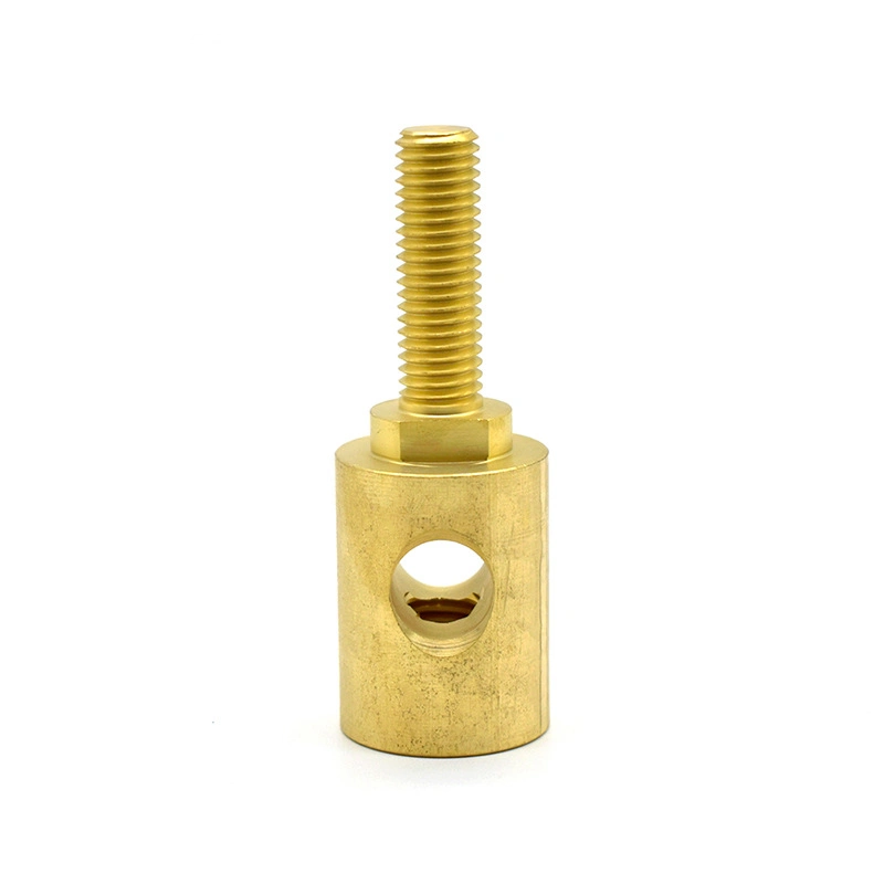 Factory Manufacturing H59-2 High Voltage Terminals Copper Nut Non Standard Precision Shaft Inserts Terminals Nut Post Terminal Accessories