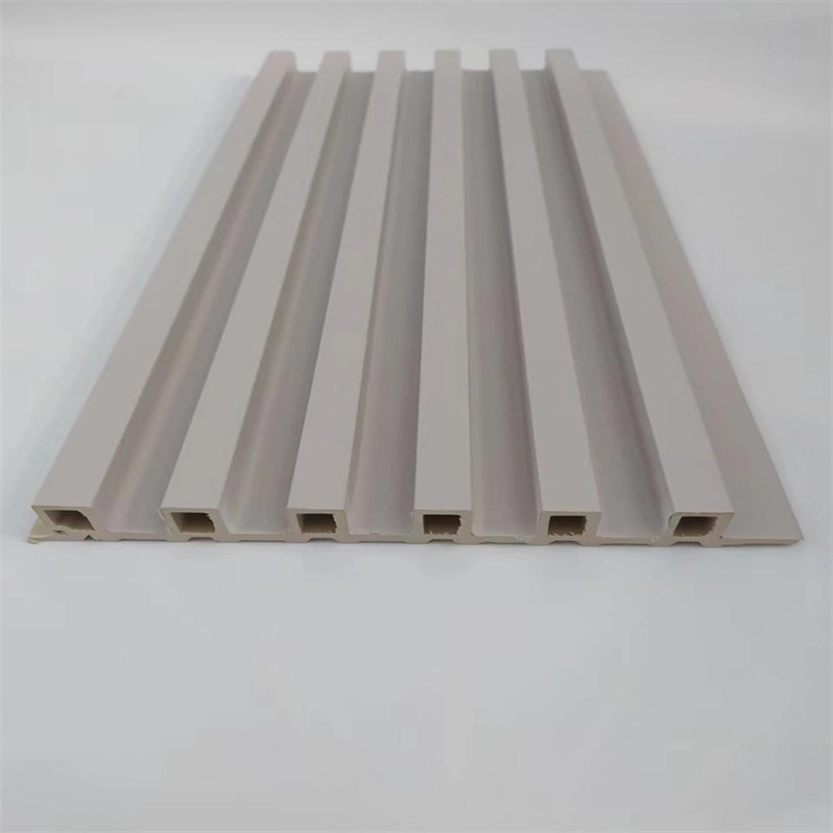 2023 New Products Water Proof Wood and Plastic Composite WPC Fluted Wall Panel 195*28mm