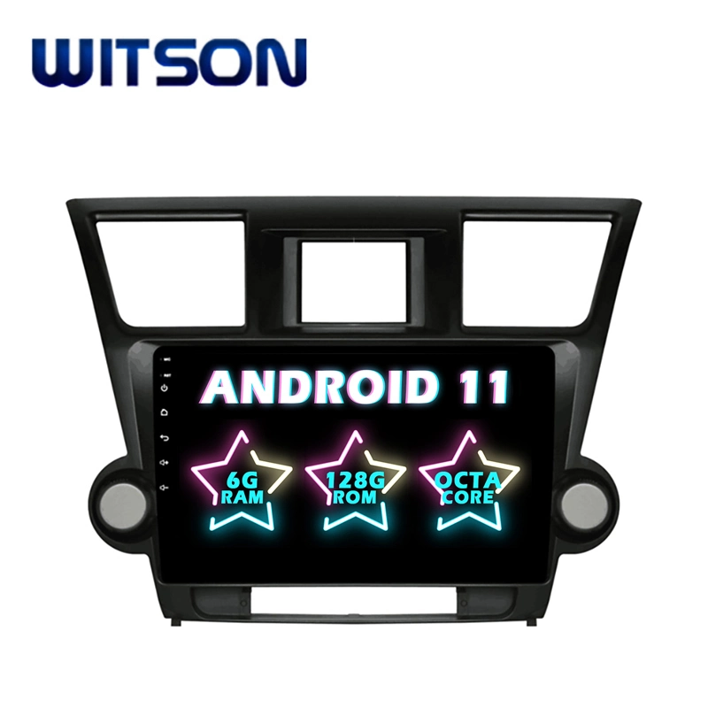 Witson Android 11 DVD Car Player for Toyota 2011-2015 Highlander 4GB RAM 64GB Flash Big Screen in Car DVD Player