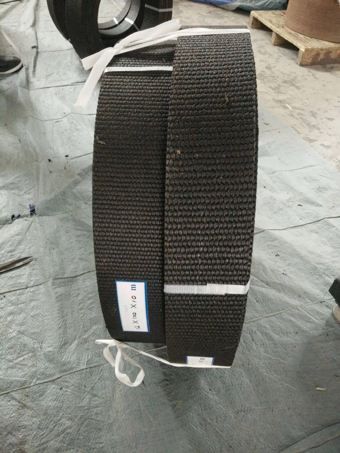 High quality Black Asbestos woven Brake Lining roll