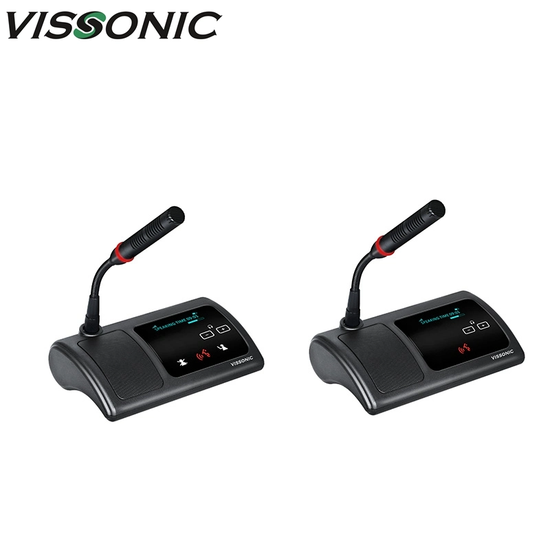 WiFi Wireless Digital Network Discussion Conference System Microphone Delegate Unit with Touchable Interface