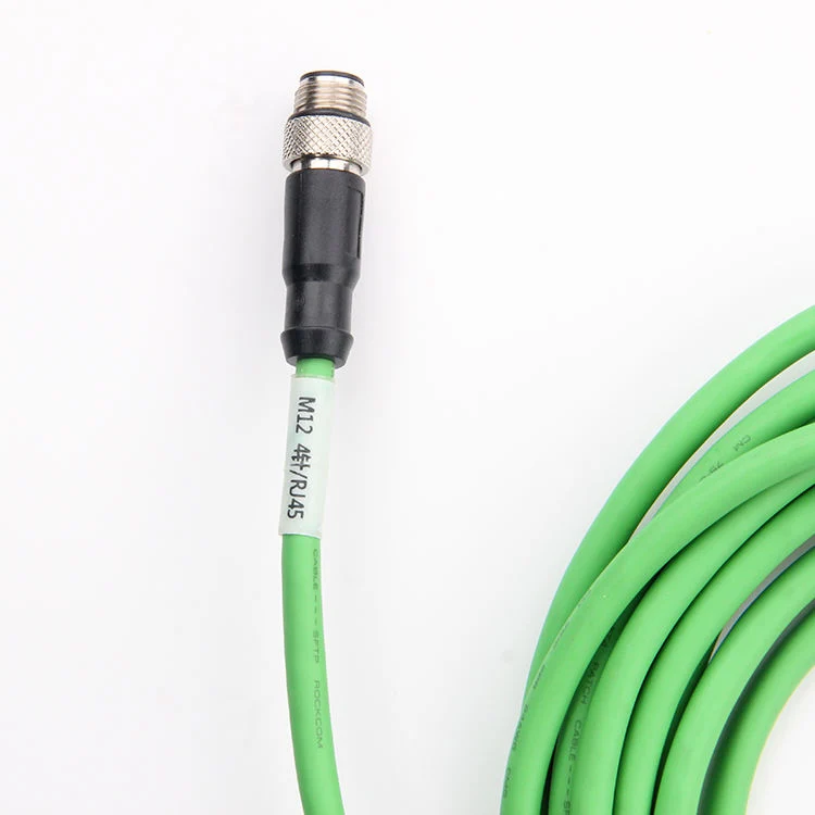 High quality/High cost performance  Customizable Cable Assembly RJ45 8p8c Coded Male to M12 4p Male Circular Electric Accessories