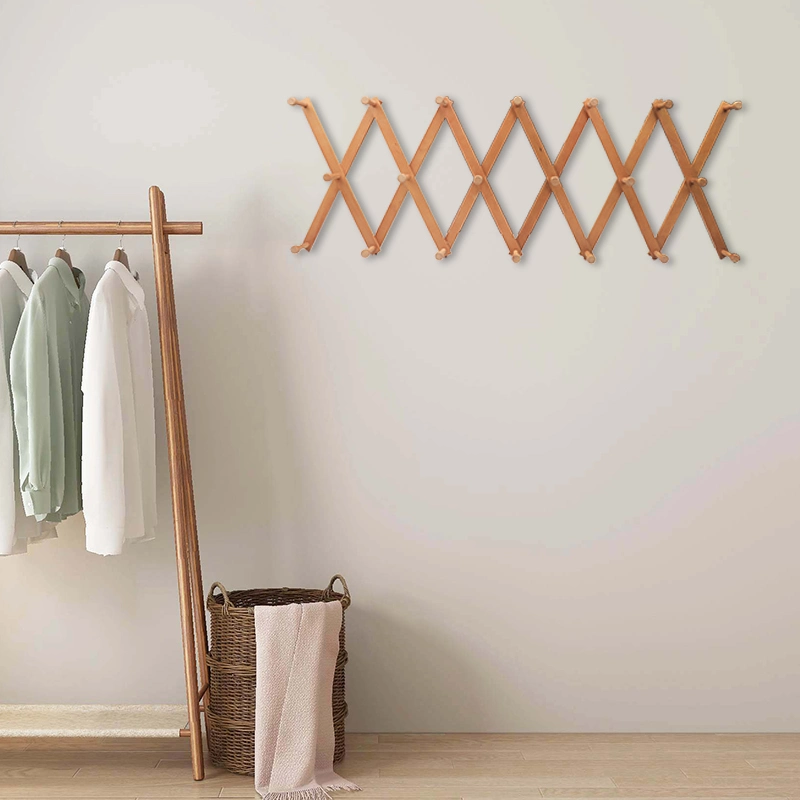 Wall Mounted Solid Wooden Wall Hat Rack