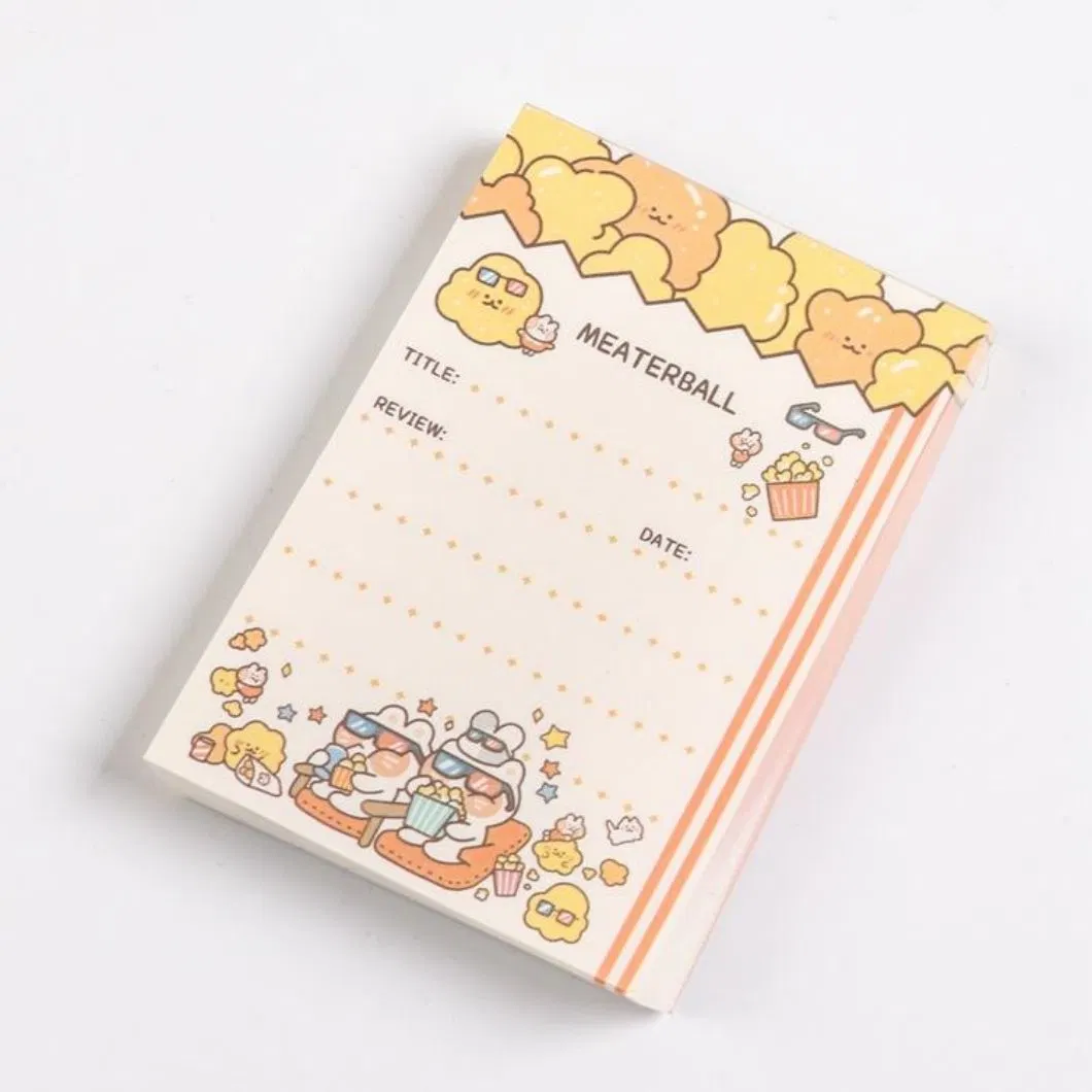 Custom School Office Stationery Supplies Paper Stickers Index Posted It Pad Custom Colorful Memo Pads Sticky Notes
