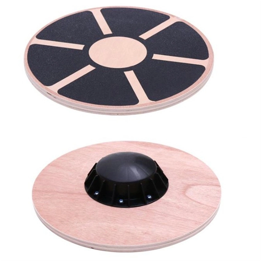 Eco-Friendly Double Layer New Design Rehabilitation Training Wooden Waist Twist Disc Accessories Fitness Training Yoga Wood Balance Wobble Board