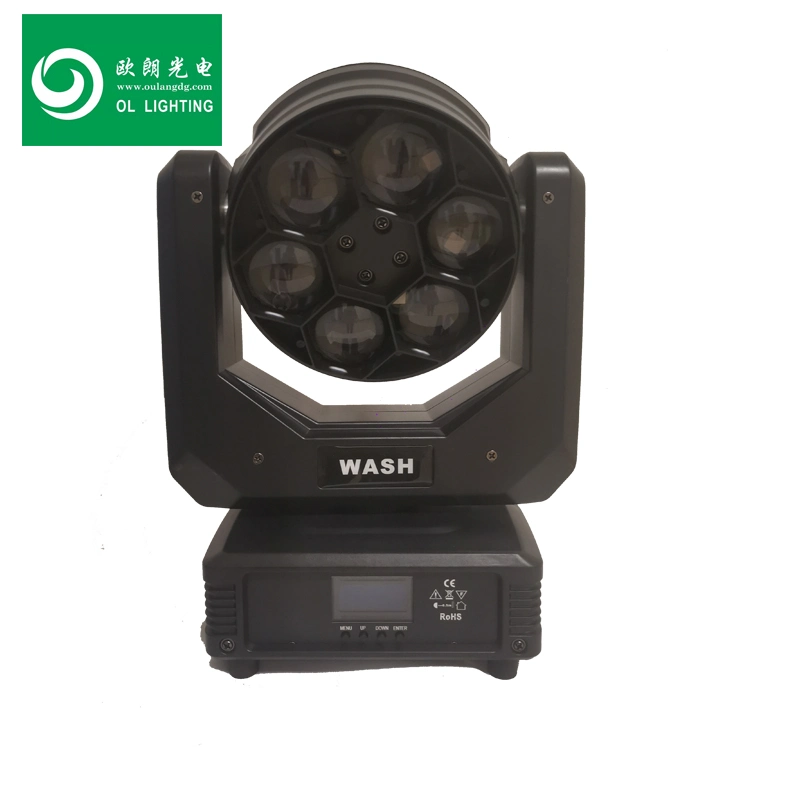 Stage Light 6PCS 40W Zoom Moving Head LED RGBW Effekte