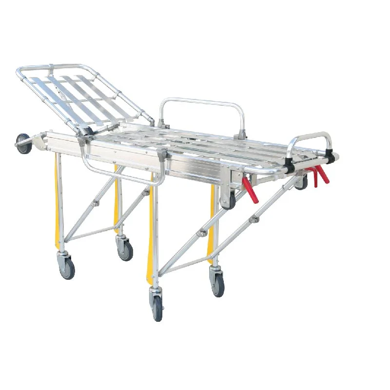 Brancard d'ambulance en alliage d'aluminium de secours pour transfert d'urgence