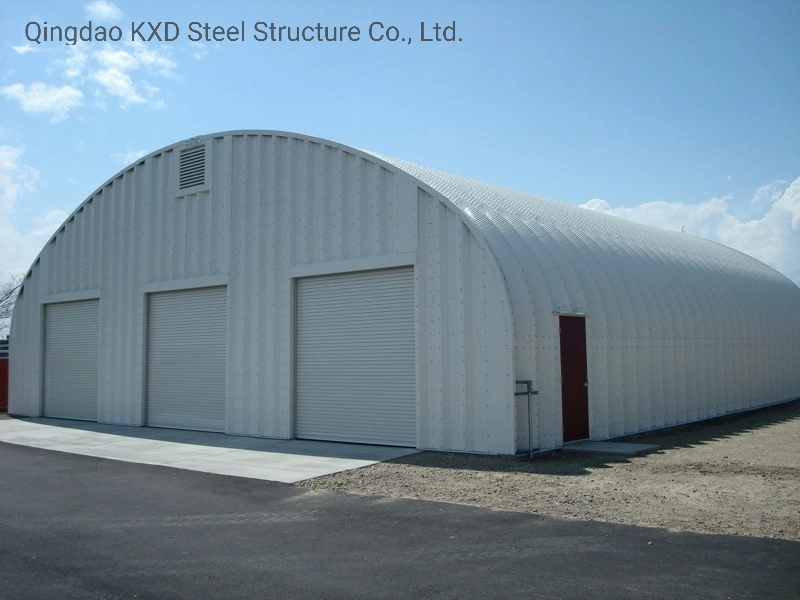 Steel Structure Clinker Storage Shed Space Frame Arch Roof Metal Building