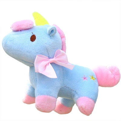 16cm Soft Stuffed Baby Toys Hot Sell Plush Unicorn Keychain