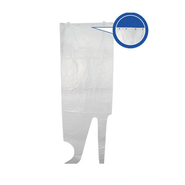 High quality/High cost performance China Supplies Waterproof Dustproof Anti-Fouling Disposable Plastic LDPE HDPE Garden Apron for Restaurant Seafood Poly