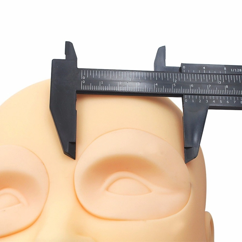 Paquímetro portátil para sobrancelhas, plástico, 150 mm, fita plástica para sobrancelhas Ferramentas de medição de maquilhagem permanentes
