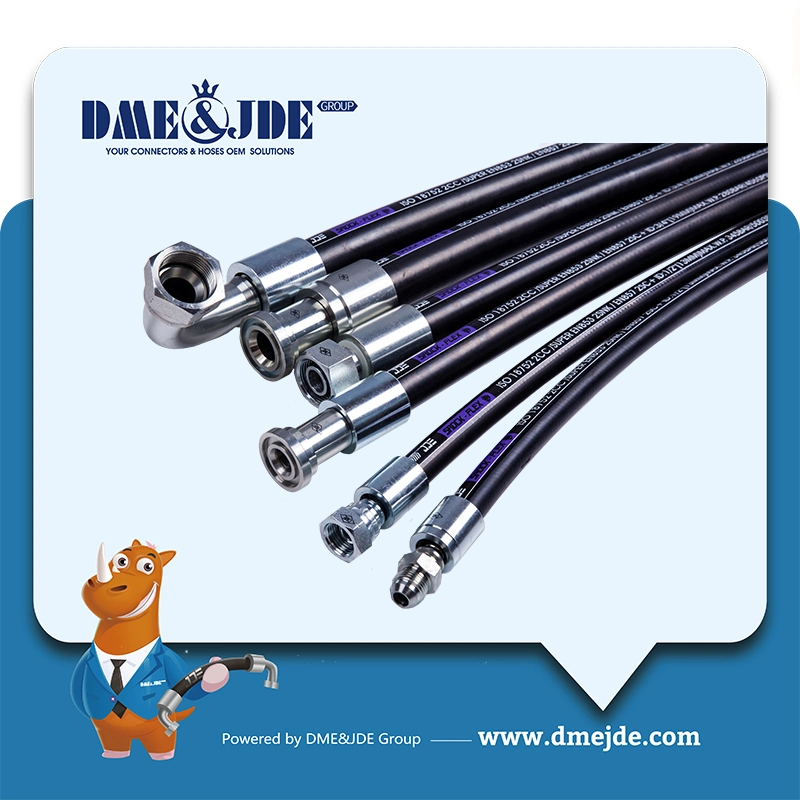 Manguera de vapor 2sw cable trenzado manguera líquido aplicable BS 5342 Especificaciones Tipo-2 supera los 6134 ISO 10655 es de tipo2