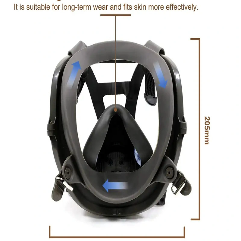 Gas Mask Ball Mask Full Cover for Spray Paint Chemical Gas Protection Mask Easy to Clean