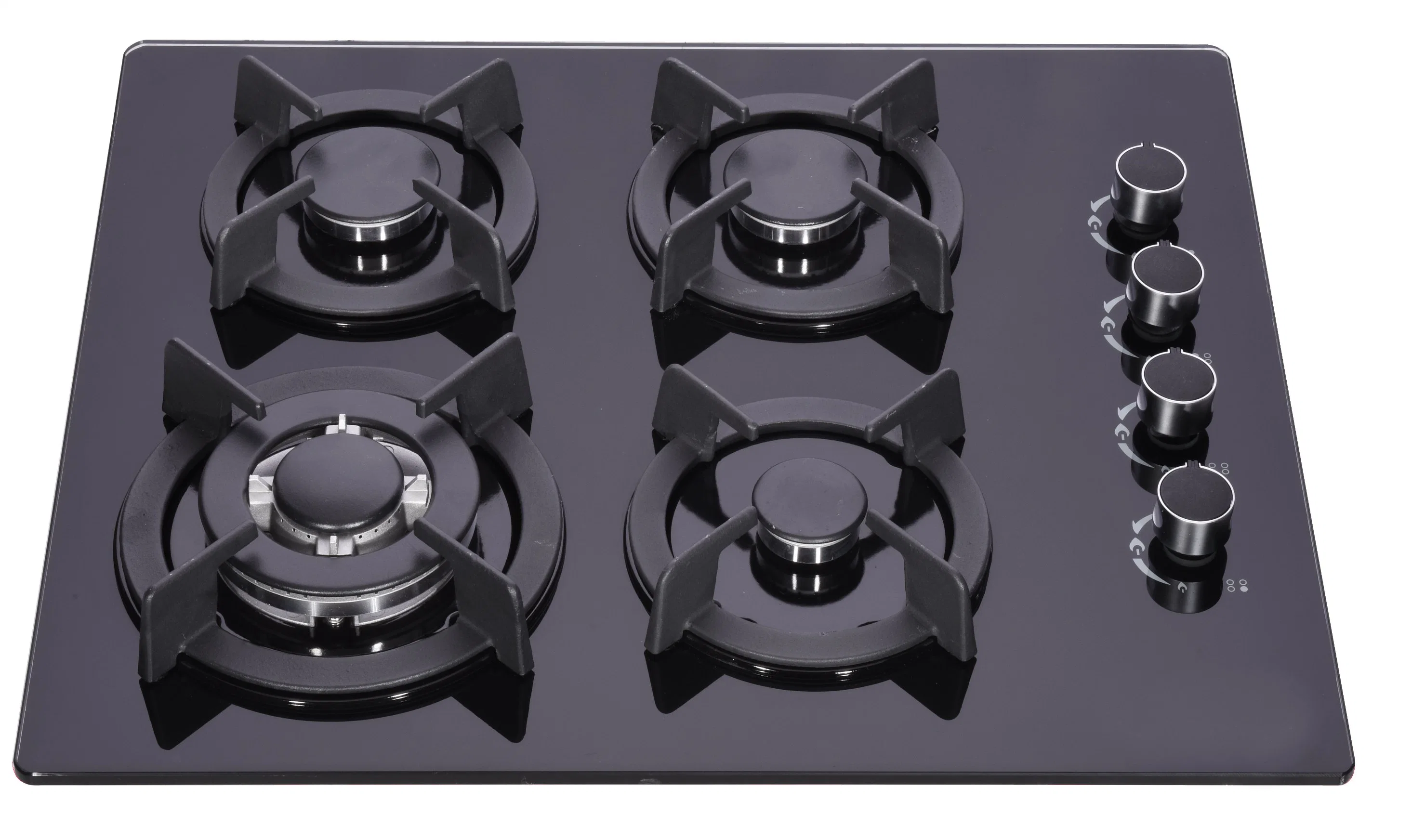 Hot Sale Cooktop Kitchen Built in 600cm Temperred Glass 4 Burner Gas Stove