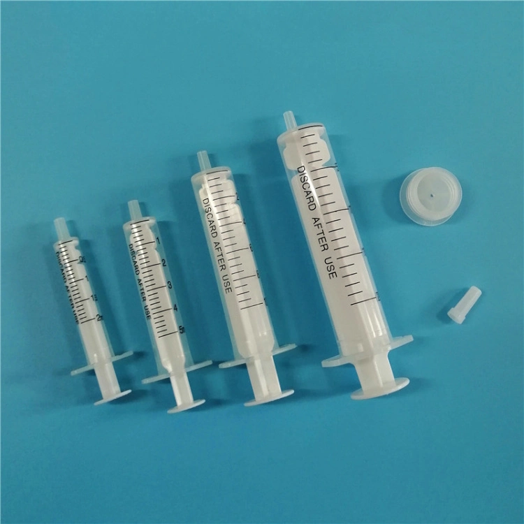 Color 5ml Disposable Oral Syringe with Tip Caps Needle for Feeding Food